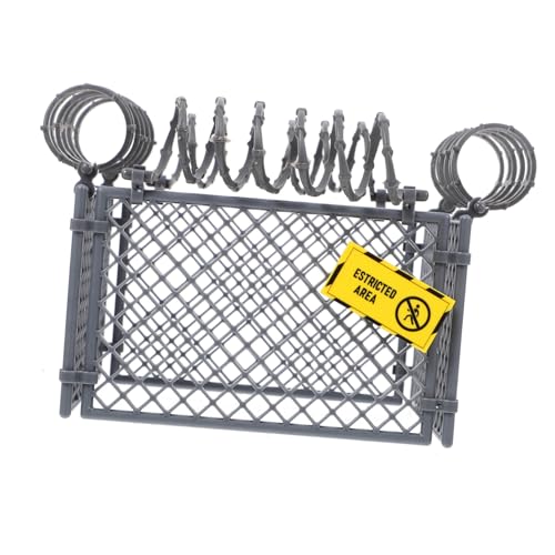 FOYTOKI Miniatur Schutznetz Baukastenzubehör für DIY Militärzaun Stabiler Kleiner Gartenzaun zum Basteln Fördert Feinmotorik und Koordination Vielseitig für Spiel und Modellbau von FOYTOKI