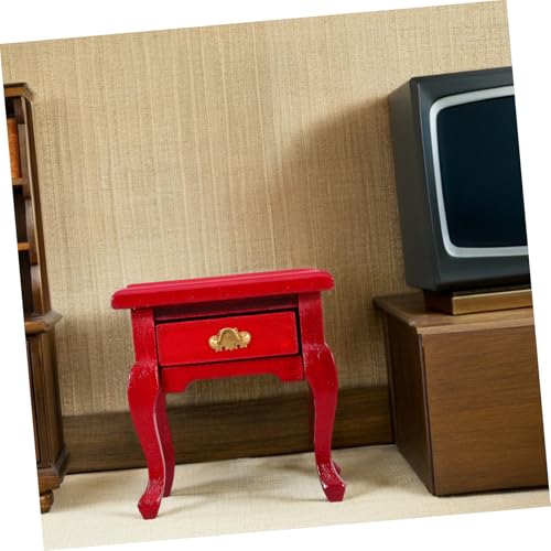 FOYTOKI Miniatur Wohnzimmer Beistelltisch mit Schublade Französischer Landhausstil Puppenhaus Möbel Vielseitiger Nachttisch für Puppenhaus Schlafzimmer und Wohnzimmer Dekoration FOYTOKI Miniatur Wohnzimmer Beistelltisch mit Schublade Französischer Landhausstil Puppenhaus Möbel Vielseitiger Nachttisch für Puppenhaus Schlafzimmer und Wohnzimmer Dekoration von FOYTOKI