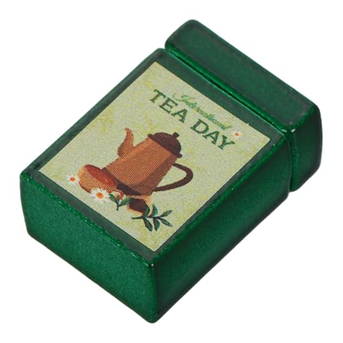 FOYTOKI Miniatur-aufbewahrungsbox Für Puppenhäuser Keramik-teedose Abnehmbarer Deckel Puppenhauszubehör Für Miniaturen Dekorative Miniatur-metallgefäß-Kollektion von FOYTOKI
