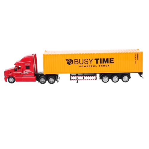 FOYTOKI Modell Container LKW aus Legierung Detailgetreues Schwerlast Transportfahrzeug Robustes Sammlerstück für Kleinkinder Gelber Amerikanischer Container Truck FOYTOKI Modell Container LKW aus Legierung Detailgetreues Schwerlast Transportfahrzeug Robustes Sammlerstück für Kleinkinder Gelber Amerikanischer Container Truck von FOYTOKI