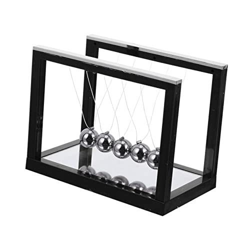 FOYTOKI Newton Pendelspielzeug mit Spiegel Kreatives Physik für Büro Home Office Stressabbau und Bildungsspielzeug Kleine Schwarze Ausführung FOYTOKI Newton Pendelspielzeug mit Spiegel Kreatives Physik für Büro Home Office Stressabbau und Bildungsspielzeug Kleine Schwarze Ausführung von FOYTOKI