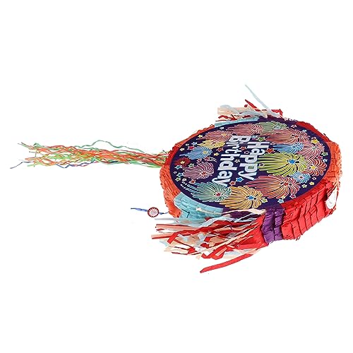 FOYTOKI Pinata Süßigkeitshalter Dekorative Piñata für Geburtstagsfeiern Faltbare Runde Form Partyspiel Zubehör für Innen und Außendekoration Kreative Fotorequisite FOYTOKI Pinata Süßigkeitshalter Dekorative Piñata für Geburtstagsfeiern Faltbare Runde Form Partyspiel Zubehör für Innen und Außendekoration Kreative Fotorequisite von FOYTOKI