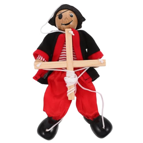FOYTOKI Piraten Marionette Holzspielzeug Lustige Piraten Puppenspieler für Interaktives Theater Eltern Spiele und Bühnenaufführungen von FOYTOKI