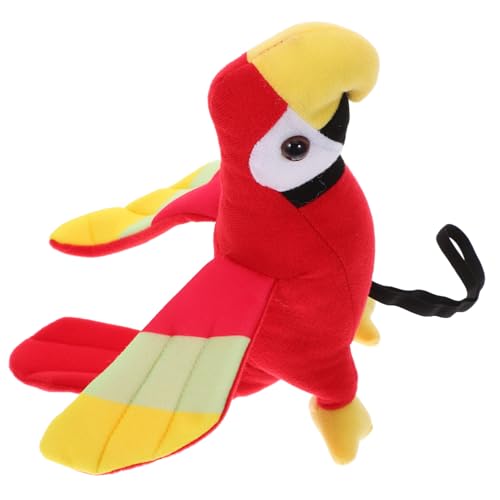 FOYTOKI Piratenkostümpapagei Plüschspielzeug für Schulter Requisite für Halloween und Geburtstagsfeiern Leichtes Design für Tropische Themenpartys von FOYTOKI