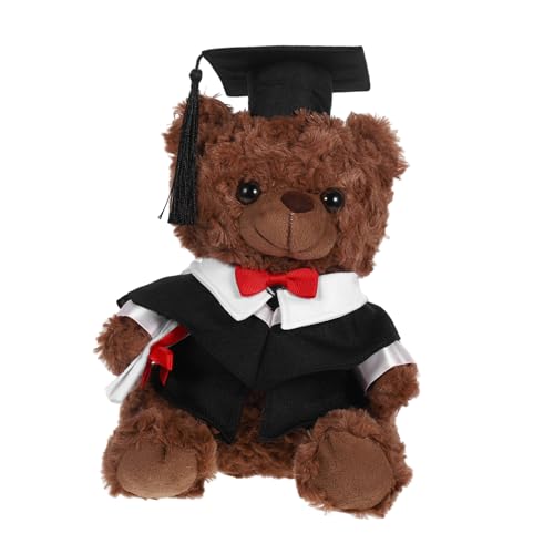FOYTOKI Plüschbär Abschluss Kuscheltier mit Doktorhut Weicher Bequemer Abschlussbär für Jungen Mädchen Freundin Freund zur Graduierung Dekoration FOYTOKI Plüschbär Abschluss Kuscheltier mit Doktorhut Weicher Bequemer Abschlussbär für Jungen Mädchen Freundin Freund zur Graduierung Dekoration von FOYTOKI