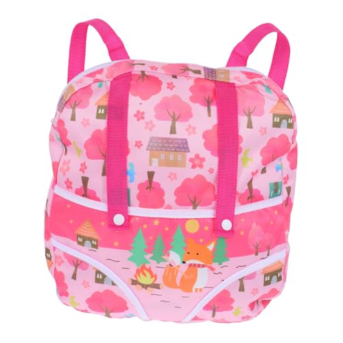 FOYTOKI Puppen Reiserucksack Für Puppen Stilvolle Und Funktionale Tragetasche Zum Unterwegs Für Babypuppenkleidung Und Accessoires von FOYTOKI