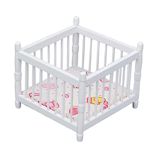 FOYTOKI Puppenbett für Puppenhaus Weißes Puppenmöbel Zubehör für Robust und Sicher zum Dekorieren von Häusern FOYTOKI Puppenbett für Puppenhaus Weißes Puppenmöbel Zubehör für Robust und Sicher zum Dekorieren von Häusern von FOYTOKI