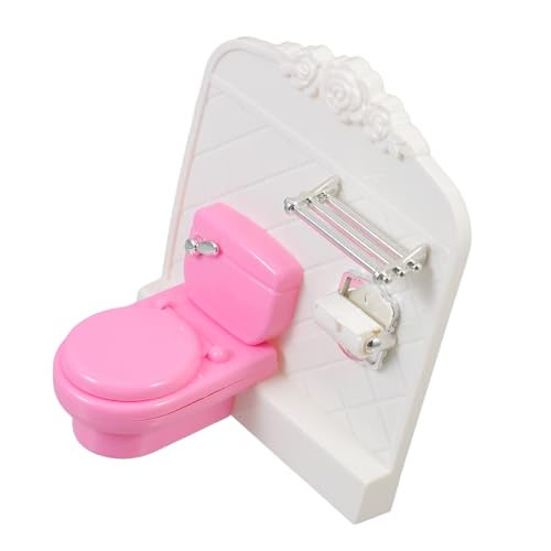 FOYTOKI Puppenhaus Toilette aus Toilettendekore Puppenzubehör für Badezimmer Zubehör für Puppenhaus Dekoration von FOYTOKI