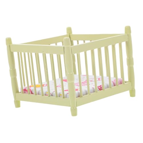 FOYTOKI Puppenhausmöbel für Babypuppen Elegantes Mini Kinderbett für Puppenhaus Dekoration Perfektes Zubehör für Kreative Rollenspiele und Kinderzimmergestaltung FOYTOKI Puppenhausmöbel für Babypuppen Elegantes Mini Kinderbett für Puppenhaus Dekoration Perfektes Zubehör für Kreative Rollenspiele und Kinderzimmergestaltung von FOYTOKI
