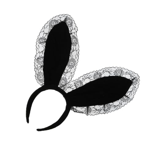 FOYTOKI Rabbit Ear Haarband Hasenohren Accessoire für Cosplay und Partys Schwarz Leicht Rutschfest für Feste und Fotoshootings FOYTOKI Rabbit Ear Haarband Hasenohren Accessoire für Cosplay und Partys Schwarz Leicht Rutschfest für Feste und Fotoshootings von FOYTOKI