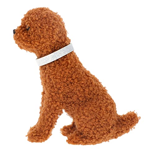 FOYTOKI Realistisches Plüschhund Süße Dekofigur für Zuhause Adorable Dog Figurine und Hochwertiges Weiches Material für Weihnachten und Geburtstage Zufällige Farbe von FOYTOKI