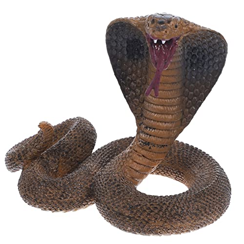 FOYTOKI Kinderspielzeug Simulationsschlangenmodell Plastikspiele Schlange kniffliges Spielzeug Tier Modelle Simulation Schlangenfiguren Statue fest Kobra falsche Schlange Kind von FOYTOKI