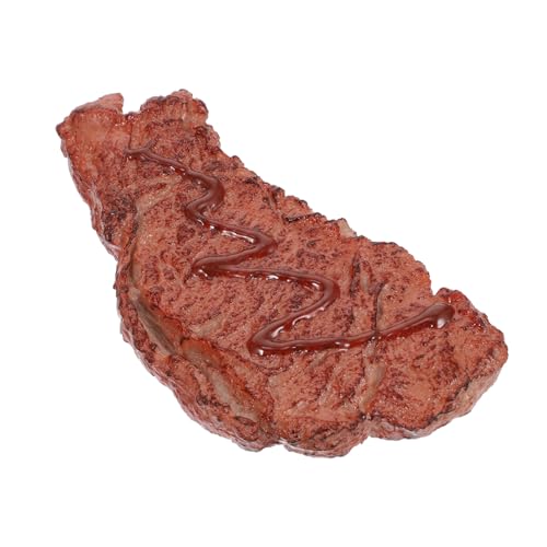 FOYTOKI Simulationsteak Modell Künstliches Gefälschtes Lebensmittelspielzeug für Realistische Grill Dekoration für Fotografie Hochwertiges Dekorationsspielzeug von FOYTOKI