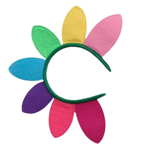 FOYTOKI Sonnenblumen Stirnband für Bunter Haarschmuck für Festivals Vielseitiges Kopfschmuck Accessoire für Halloween und Feierlichkeiten für Verschiedene Frisuren von FOYTOKI