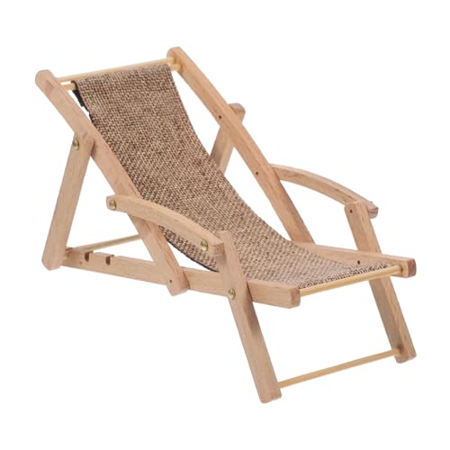 FOYTOKI Strandstuhl aus Dekoration für Puppenhäuser Mini Liegestuhl für Miniaturgärten und Schaufenster Praktische Fähigkeiten Fördern FOYTOKI Strandstuhl aus Dekoration für Puppenhäuser Mini Liegestuhl für Miniaturgärten und Schaufenster Praktische Fähigkeiten Fördern von FOYTOKI