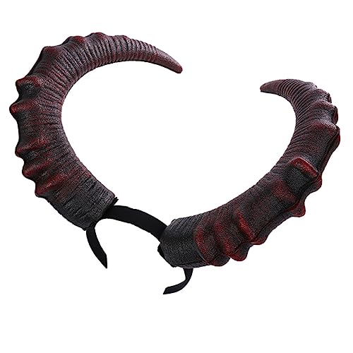 FOYTOKI Teufelshörner Haarreif Große Cosplay Kopfbedeckung für Halloween und Karneval Komfortables und Stylisches Zubehör für Kostümpartys Gruselige Halloween Accessoires für Erwachsene FOYTOKI Teufelshörner Haarreif Große Cosplay Kopfbedeckung für Halloween und Karneval Komfortables und Stylisches Zubehör für Kostümpartys Gruselige Halloween Accessoires für Erwachsene von FOYTOKI