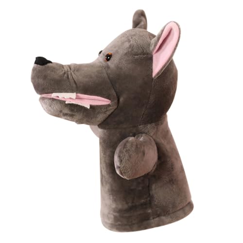 FOYTOKI Tierische Handpuppe Wolf Plüschspielzeug Interaktive Geschichtenerzählpuppe für Fördert Fantasie Kommunikation und Motorische Fähigkeiten für Zuhause FOYTOKI Tierische Handpuppe Wolf Plüschspielzeug Interaktive Geschichtenerzählpuppe für Fördert Fantasie Kommunikation und Motorische Fähigkeiten für Zuhause von FOYTOKI