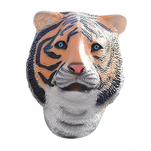 FOYTOKI Tiger Kopfbedeckung Gesichtsbedeckung Tiger Gesichtsbedeckung Kreative Tiger Gesichtsbedeckung Party Tiger Performance Tiger Tiger Kopfschmuck Tiger von FOYTOKI