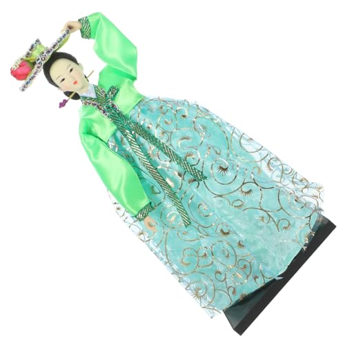 FOYTOKI Traditionelle Hanbok Koreanische Stil Figurine Dekorationsobjekt Handgefertigte Sammlerpuppe Zufällige Farben für Schreibtisch und Zufällige Farbe von FOYTOKI