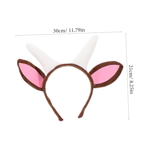 FOYTOKI Ziegenohren Haarreif mit Hörnern und Fliege Bequemes Cosplay Zubehör für Kostüm und Themenpartys Vielseitiges Tierkostüm Accessoire für Erwachsene FOYTOKI Ziegenohren Haarreif mit Hörnern und Fliege Bequemes Cosplay Zubehör für Kostüm und Themenpartys Vielseitiges Tierkostüm Accessoire für Erwachsene von FOYTOKI