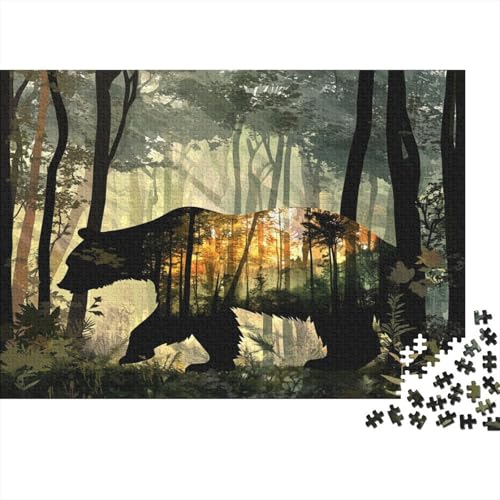 Brown Bär Puzzle 1000 Teile Erwachsener Kniffel Spaß Für Die Ganze Familie - Abwechslungsreiche 1000 Puzzleteilige Motive Puzzle Erwachsene, Puzzel 1000pcs (75x50cm) von FPAKAKIIE