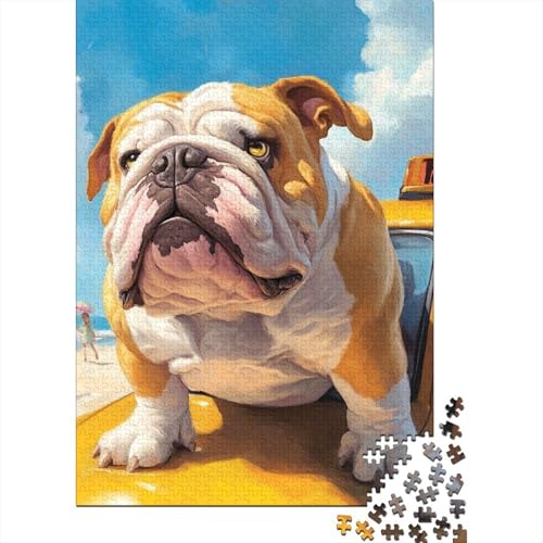 BullHund Puzzle 1000-teilige Schwer Puzzle Spielzeug Pädagogisches Spiel Impossible Herausforderung Spielzeug Für Erwachsene Und Kinder Ab 12 Jahren 1000pcs (75x50cm) von FPAKAKIIE