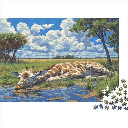 Giraffe Puzzle 1000 Teile Erwachsener Kniffel Spaß Für Die Ganze Familie - Abwechslungsreiche 1000 Puzzleteilige Motive Puzzlespiel Erwachsene, Puzzel 1000pcs (75x50cm) von FPAKAKIIE