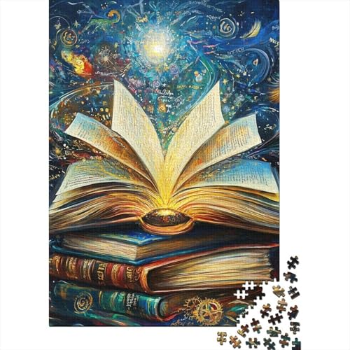 Magische Bücher Puzzle 1000 Teile Schwer Puzzle Spielzeug Lernspiel Impossible Herausforderung Spielzeug Für Erwachsene Und Kinder in Bewährter 1000pcs (75x50cm) von FPAKAKIIE