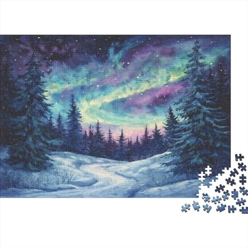 Nordlichter Puzzle 1000 Teile Für Erwachsene Und Kinder Ab 14 Jahrenfür Stressabbauer Puzzlespiel Erwachsenen Puzzlespiel Puzzel 1000pcs (75x50cm) von FPAKAKIIE