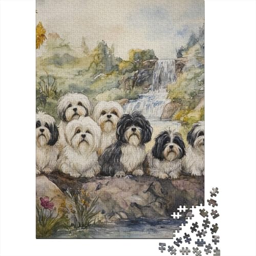 Pekingeserr Puzzle 1000 Teile Schwer Puzzle Spielzeug Pädagogisches Spiel Impossible Herausforderungsspielzeug Für Erwachsene Und Kinder in Bewährter 1000pcs (75x50cm) von FPAKAKIIE