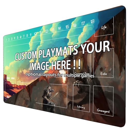 Individuelle Spielmatte für TCG-Kartenspiel, Personalisieren Sie Ihr Spielerlebnis, Verschiedene Spielzonen, Design-Optionen, rutschfeste Oberfläche für MTG Yu-Gi-Oh Pokemon Lorcana Kartenspiel Individuelle Spielmatte für TCG-Kartenspiel, Personalisieren Sie Ihr Spielerlebnis, Verschiedene Spielzonen, Design-Optionen, rutschfeste Oberfläche für MTG Yu-Gi-Oh Pokemon Lorcana Kartenspiel von FPGIYXK