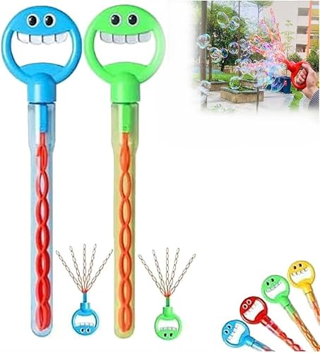 Seifenblasenstab mit Smiley-Gesicht und 5 Zinken, Seifenblasenstab mit Smiley-Gesicht und 32 Löchern, Seifenblasenstab mit Klauen für Partygeschenke, Geburtstage, Unterhaltung im Freien Seifenblasenstab mit Smiley-Gesicht und 5 Zinken, Seifenblasenstab mit Smiley-Gesicht und 32 Löchern, Seifenblasenstab mit Klauen für Partygeschenke, Geburtstage, Unterhaltung im Freien von FPPOIXDM