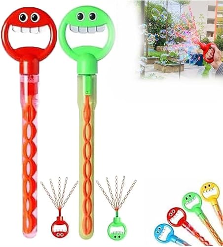 Seifenblasenstab mit Smiley-Gesicht und 5 Zinken, Seifenblasenstab mit Smiley-Gesicht und 32 Löchern, Seifenblasenstab mit Klauen für Partygeschenke, Geburtstage, Unterhaltung im Freien Seifenblasenstab mit Smiley-Gesicht und 5 Zinken, Seifenblasenstab mit Smiley-Gesicht und 32 Löchern, Seifenblasenstab mit Klauen für Partygeschenke, Geburtstage, Unterhaltung im Freien von FPPOIXDM