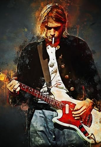 1000 Teile Sänger Gitarrist K.Cobain Poster Puzzle Spaß Spiel Spielzeug Lernspiel für Erwachsene Qw169Zp 70x50CM 1000 Teile Sänger Gitarrist K.Cobain Poster Puzzle Spaß Spiel Spielzeug Lernspiel für Erwachsene Qw169Zp 70x50CM von FPTZL