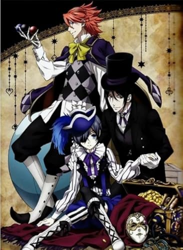 1000-teiliges Japanisches Anime-Poster „Black Brina Palencia“ für Erwachsene, Familien-Lernspielzeug, Xq520Zy, 52 x 38 cm von FPTZL