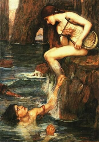 1000-teiliges Ölgemälde-Poster von Waterhouse für Erwachsene und Familien, Lernspielzeug, Gt213Zw, 70 x 50 cm 1000-teiliges Ölgemälde-Poster von Waterhouse für Erwachsene und Familien, Lernspielzeug, Gt213Zw, 70 x 50 cm von FPTZL