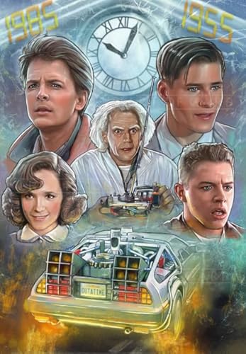 1000-teiliges Puzzle, Klassische Michael J.Fox-Vintage-Filmplakate für Erwachsene, Familien-Lernspielzeug, Qz135Yk, 70 x 50 cm 1000-teiliges Puzzle, Klassische Michael J.Fox-Vintage-Filmplakate für Erwachsene, Familien-Lernspielzeug, Qz135Yk, 70 x 50 cm von FPTZL