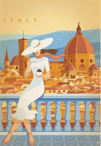 1000-teiliges Puzzle, Landschaftsillustrationen, Italien, Vintage-Reisekunst-Poster, für die Familie, Stressabbau, Lernspielzeug, Qz639Yk, 38 x 26 cm 1000-teiliges Puzzle, Landschaftsillustrationen, Italien, Vintage-Reisekunst-Poster, für die Familie, Stressabbau, Lernspielzeug, Qz639Yk, 38 x 26 cm von FPTZL