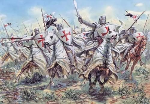 1000-teiliges Puzzle, Retro-Kriegsölgemälde, Tempelritter-Orden, Spielzeug für Erwachsene, Dekompressionsspiel, Ko637Qa, 70 x 50 cm 1000-teiliges Puzzle, Retro-Kriegsölgemälde, Tempelritter-Orden, Spielzeug für Erwachsene, Dekompressionsspiel, Ko637Qa, 70 x 50 cm von FPTZL