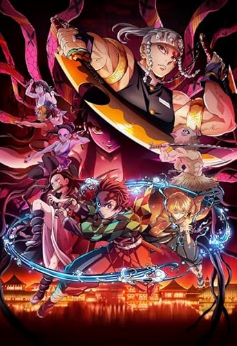 1000-teiliges Puzzle, japanische Anime-Dämonen-Poster, Lernpuzzles für Erwachsene, 70 x 50 cm von FPTZL