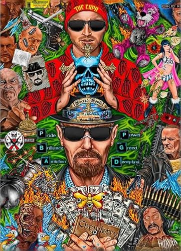 1000-teiliges Puzzle Breaking Bad Filmplakat für Erwachsene Familienpuzzle Spielzeug Dekompressionsspiel Gt638Zw 38x26CM 1000-teiliges Puzzle Breaking Bad Filmplakat für Erwachsene Familienpuzzle Spielzeug Dekompressionsspiel Gt638Zw 38x26CM von FPTZL
