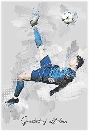 1000-teiliges Puzzle Cristiano Ronaldo Poster Fußballspieler Kinder Erwachsene Lernspielzeug Spiel Puzzles 1000 Teile 52x38CM von FPTZL