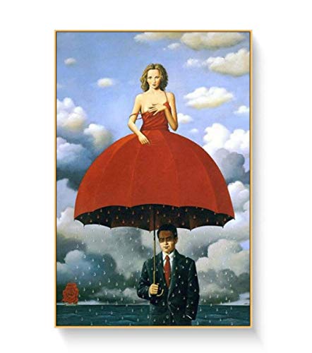 1000-teiliges Puzzle René Magritte Surrealistisches Kunstwerk Reproduktionsplakat Spielzeug für Erwachsene Dekompressionsspiel Jq402Mk 38x26CM von FPTZL