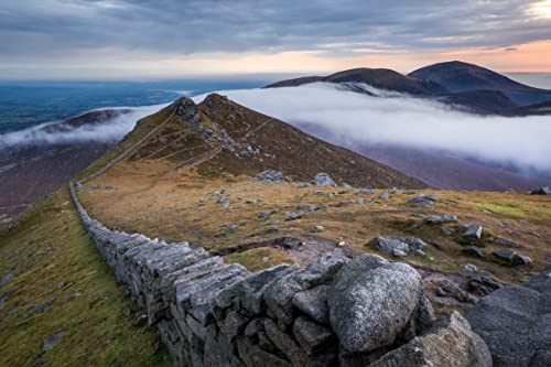 1000-teiliges Puzzle für Erwachsene, großes Mourne Mountains-Puzzle, lustiges Spiel, Geburtstagsspielzeug, passt zusammen, 70 x 50 cm 1000-teiliges Puzzle für Erwachsene, großes Mourne Mountains-Puzzle, lustiges Spiel, Geburtstagsspielzeug, passt zusammen, 70 x 50 cm von FPTZL
