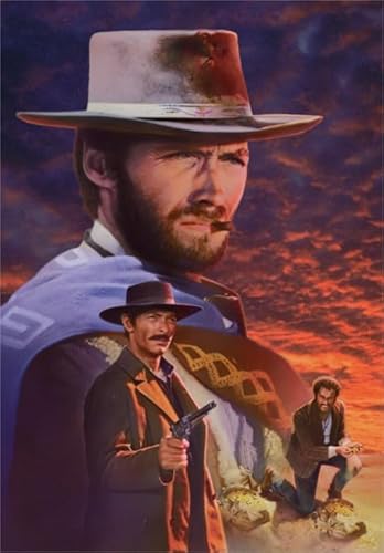 1000-teiliges Retro-Filmposter mit Eastwoods-Motiv für Erwachsene, Familie, Lernspielzeug, Xq245Zy, 70 x 50 cm von FPTZL