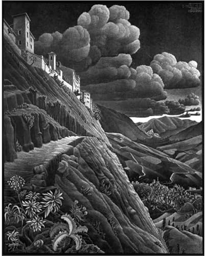 2000 Teile Puzzle Maurits Cornelis Escher Wandmalerei Lernspielzeug für Kinder 100 x 70CM von FPTZL