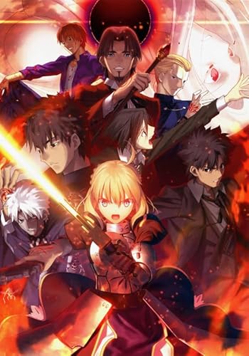2000-teiliges Japanisches Anime-Poster „Shirou Emiya Night“ für Erwachsene, Familien, Lernspielzeug, Xq148Zy, 100 x 70 cm von FPTZL
