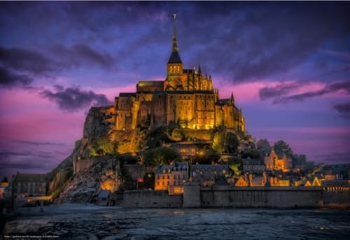 2000-teiliges Puzzle, Landschaftskunstbilder, Mont Saint-Michel-Poster, für Stressabbau in der Familie, Lernspielzeug, Kq141Zx, 100 x 70 cm 2000-teiliges Puzzle, Landschaftskunstbilder, Mont Saint-Michel-Poster, für Stressabbau in der Familie, Lernspielzeug, Kq141Zx, 100 x 70 cm von FPTZL