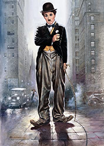2000-teiliges Puzzle für Charlie Chaplin-Film „City Light“, Puzzle für Erwachsene und Kinder, Lernspielzeug, 2000 Teile, 100 x 70 cm von FPTZL