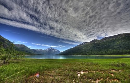 2000-teiliges Puzzle für Erwachsene, 2000-teiliges Puzzle für Erwachsene, Berge, Alaska, Eklutna Lake 100 x 70 cm von FPTZL